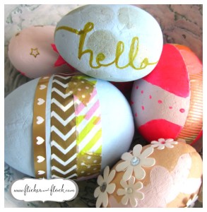 Decorative easter eggs you can make yourself