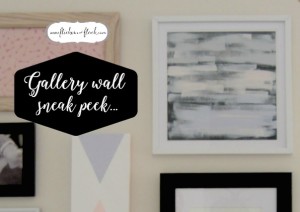 Want to know how to easily do a gallery-style wall in a small space? Coming up on my next post!