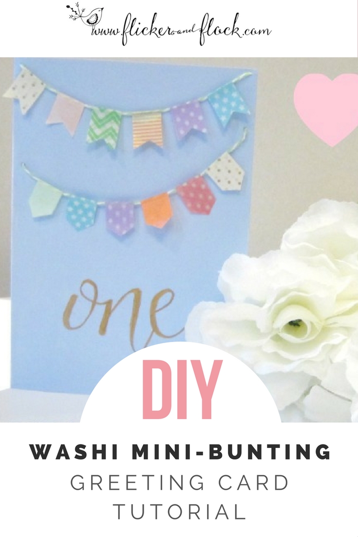 How to Make A Little Bunting Thank You Card