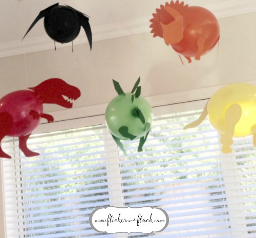 Dinosaur balloons