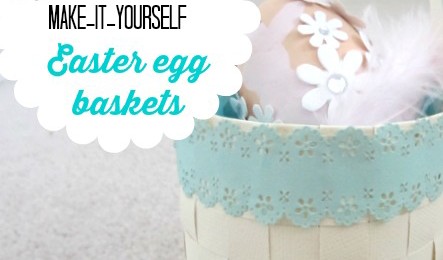 Really pretty easter egg baskets you can make yourself
