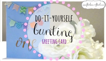 DIY bunting greeting card