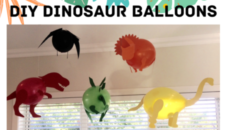 DIY Dinosaur Party Balloons [with templates]